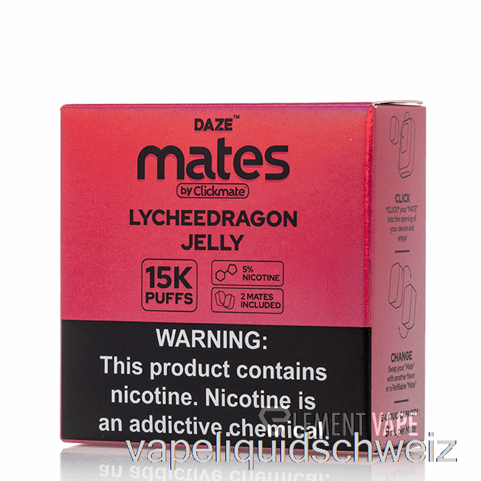 7 Daze Mate Pods Lychee Dragon Jelly Vape Liquid E-Liquid Schweiz